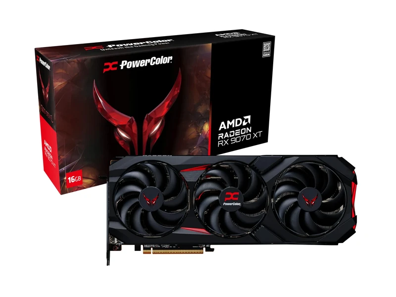 POWERCOLOR Radeon RX 9070 XT OC Red Devil (16GB GDDR6/PCI Express 5.0/3010MHz/20000MHz)