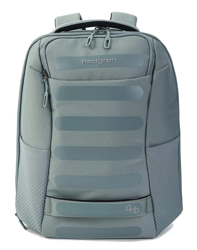 Hedgren Handle L, 2 Comp EXP Backpack L 15.6" + RFID Unisex Adult, Grey-Green, One Size
