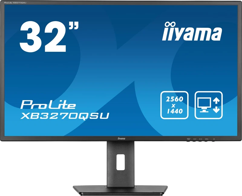 iiyama XB3270QSU-B1 32 inch IPS, 100Hz, 3ms, 2560x1440, HDMI/DP/USB, HAS, TCO09