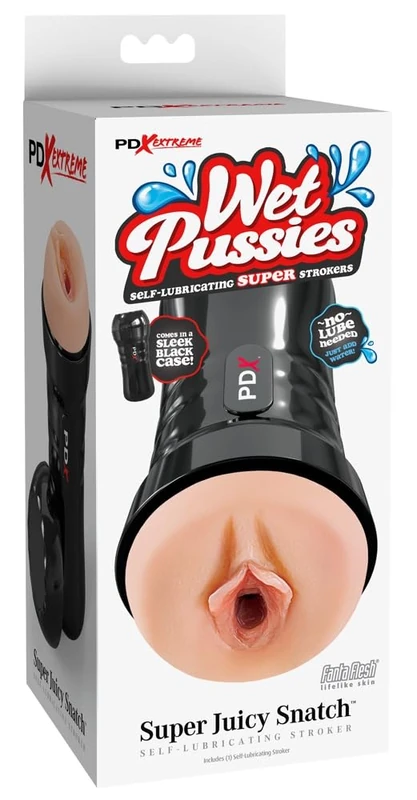 PDX Wet Pussies - Super Juicy Snatch Self-Lubricating Stroker Light 9.1 cm