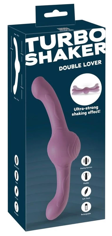 You2Toys Turbo Shaker Double Lover Vibrator Purple 30.0 cm