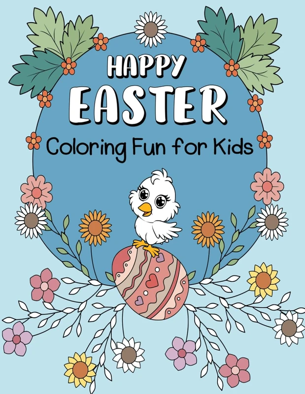Happy Easter Coloring Book: Coloring Fun for Kids 4-12