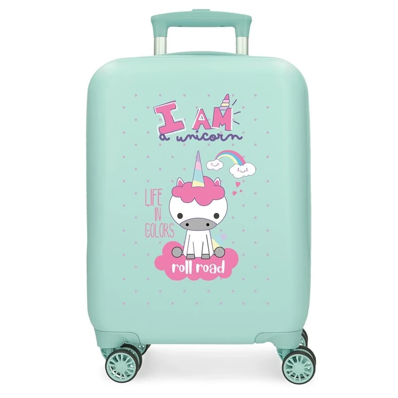 ROLL ROAD, Turquoise, 33x50x20 cms, Unicorn Suitcase
