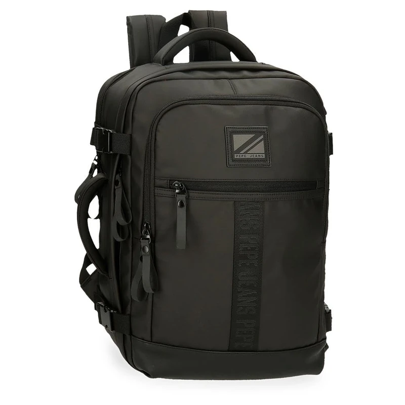 Pepe Jeans Hoxton Men's Luggage Messenger Bag, black, 31x44x15 cms, cabin backpack