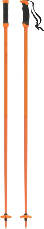 ATOMIC Redster Q SQS Ski Poles - Length 115 cm - Reliable 4 x Aluminium Ski Poles - Safety Quick Release System - Poles with 60 mm Piste Plate Ski Poles in Orange