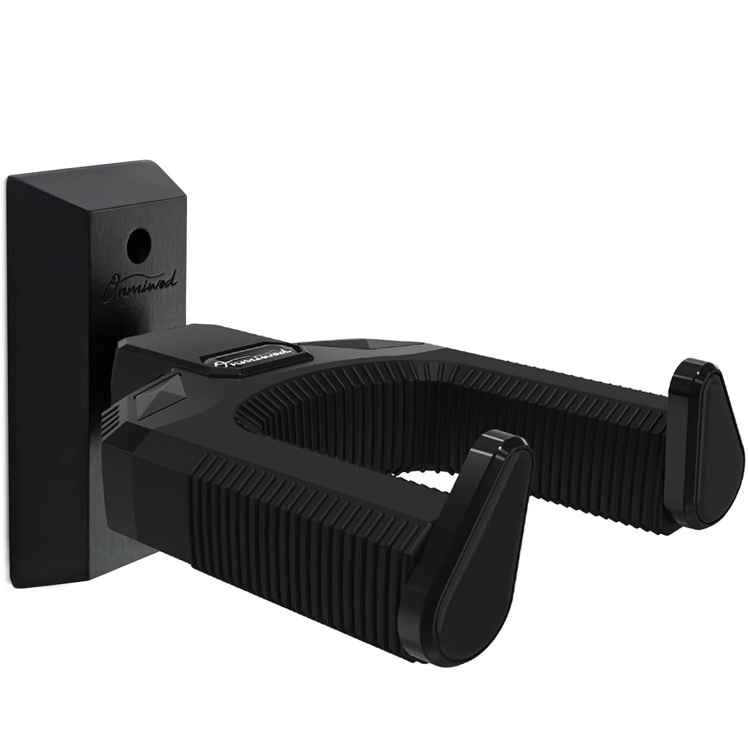 Guitar Wall Mount, Auto Lock Guitar Hanger Black Hardwood, Guitar Wall Hangers, Guitar Holder Hook Wall Stand for Classical, Acoustic, Electric Guitar, Banjo, Bass, Ukulele, Gift for Guitar Player