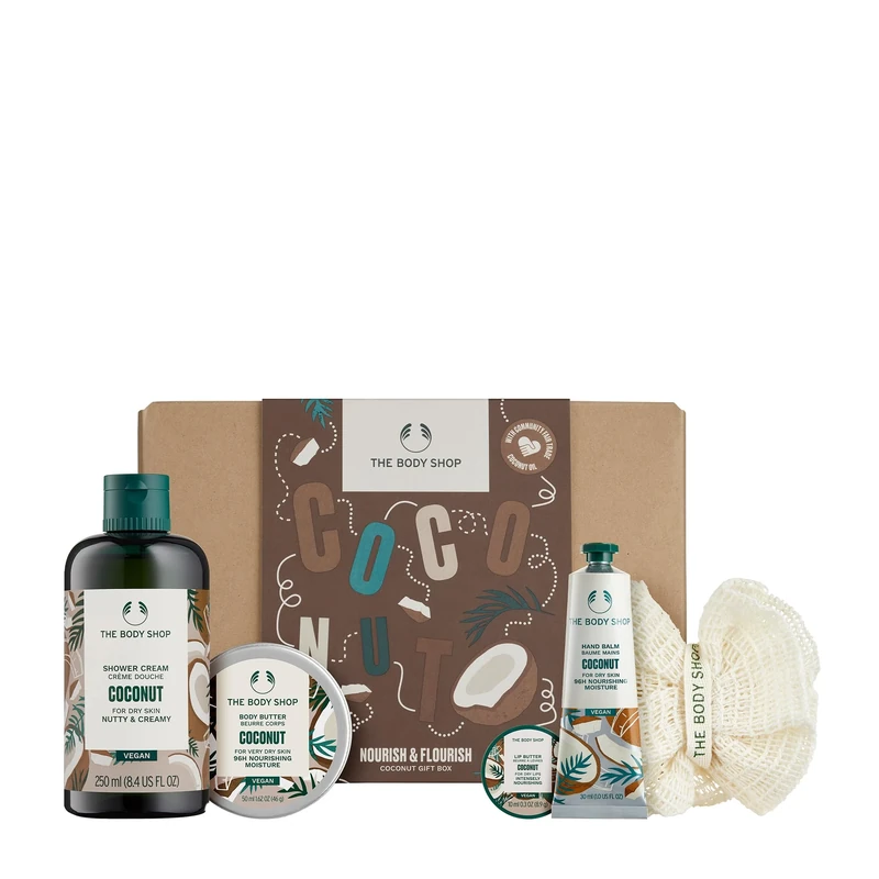 The Body Shop Coconut Gift Box - Nourish & Flourish 5-Piece Set