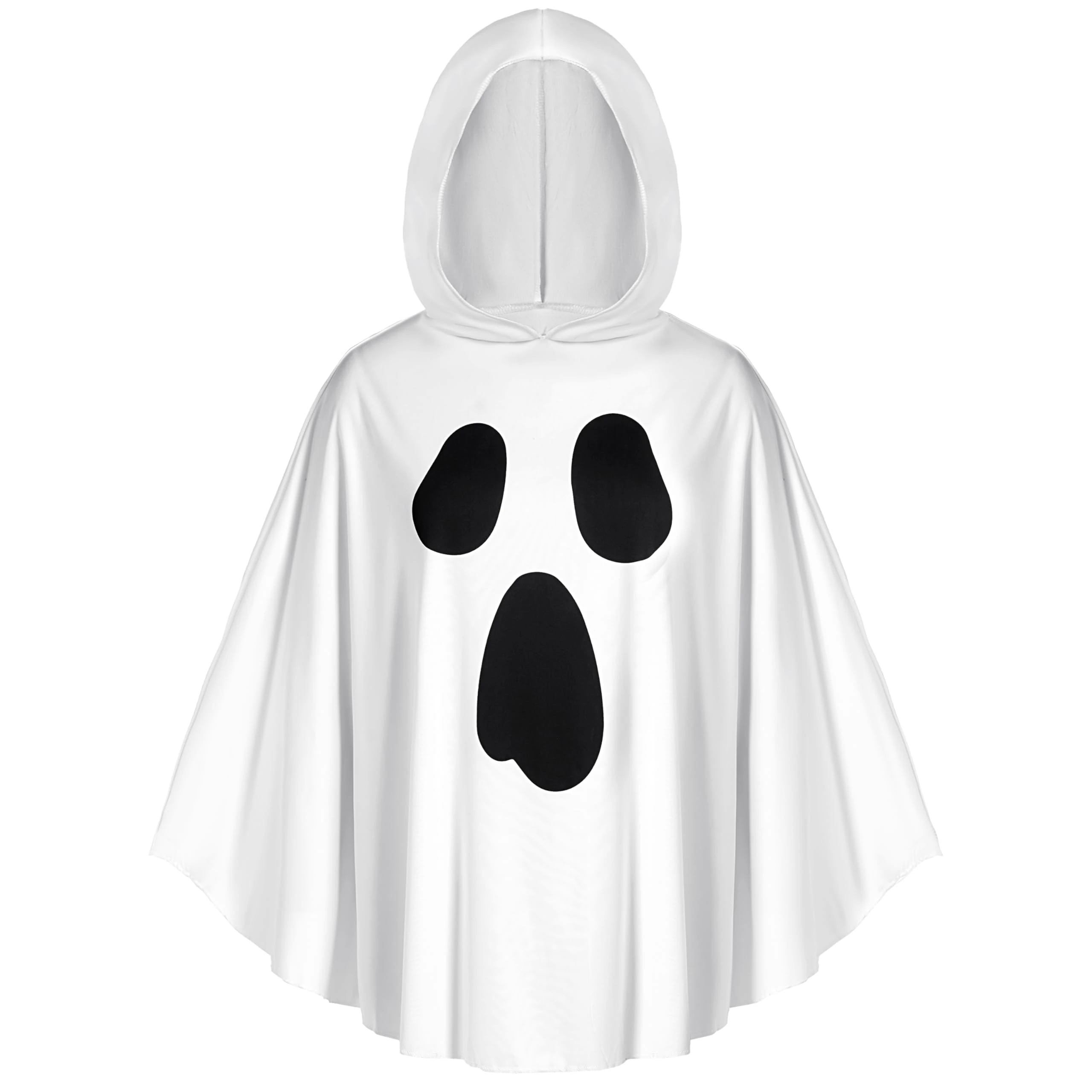 Spooktacular Creations Women White Ghost Costume, Poncho Costumes for Women, Adult Halloween Costumes Role Play