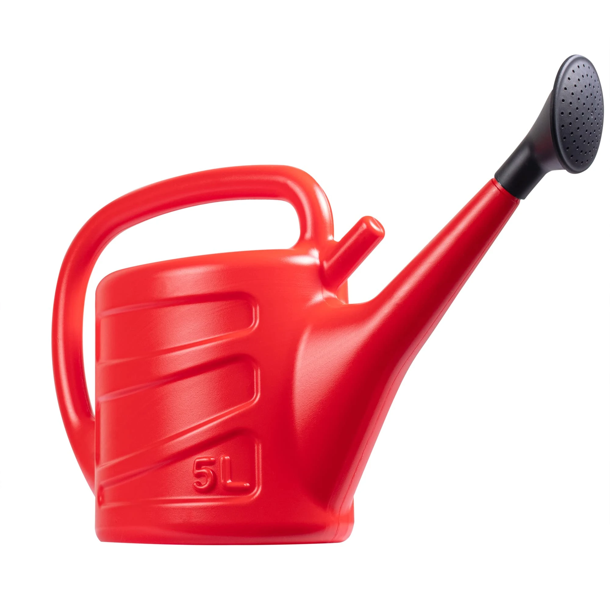 Hardys 5L Red Rose Watering Can - Outdoor & Indoor Watering Can with Detachable Sprinkler Rose Head, Long Spout Water Can for Houseplant & Garden Plants
