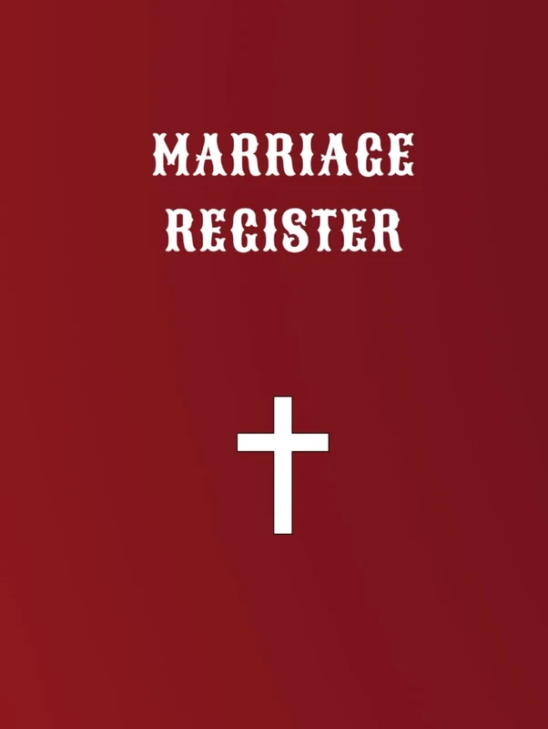 Marriage Register: Church Matrimony Service Record Book Suitable for Pastors and Administration