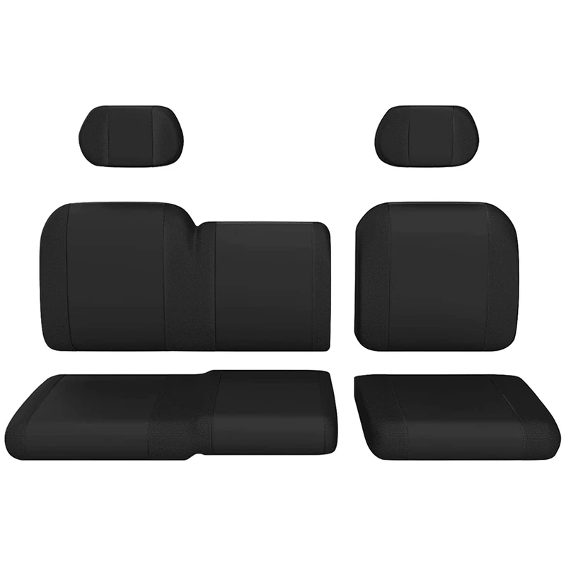LKV Ranger 1000 Seat Covers with Headrest Covers,1680D Waterproof Repellent UTV Seat Cover Compatible with Polaris Ranger 1000/ XP 1000/Crew XP 1000 2017-2025, Split Bench Seat Covers