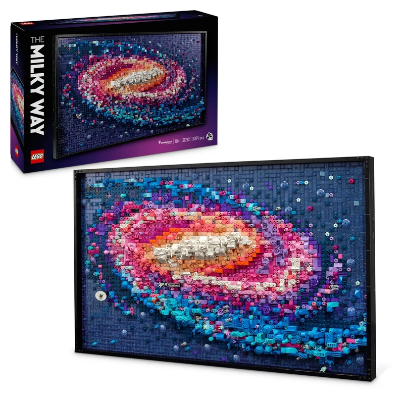 LEGO Art The Milky Way Galaxy - Space Model Kit for Adults - Astronomy Gift for Mothers - Makes a Great Creative Activity or Home Office Décor Idea for The Living Room - 31212