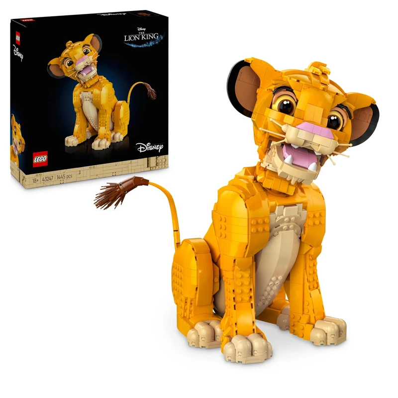 LEGO ǀ Disney Young Simba the Lion King - Collectible Animal Figure Building Set - Nostalgic Gift for Mothers - Home or Office Décor Model Kit for Adults - 43247