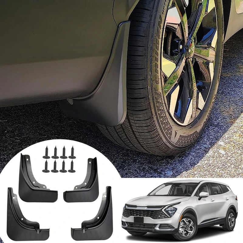 KEAIDAP Mud Flaps for Sportage 2023 2024 - No Drilling Required Front & Rear Splash Guards Fender Mud Guards for Kia Sportage NQ5 Exterior Accessories 2023 2024 (4PCS)