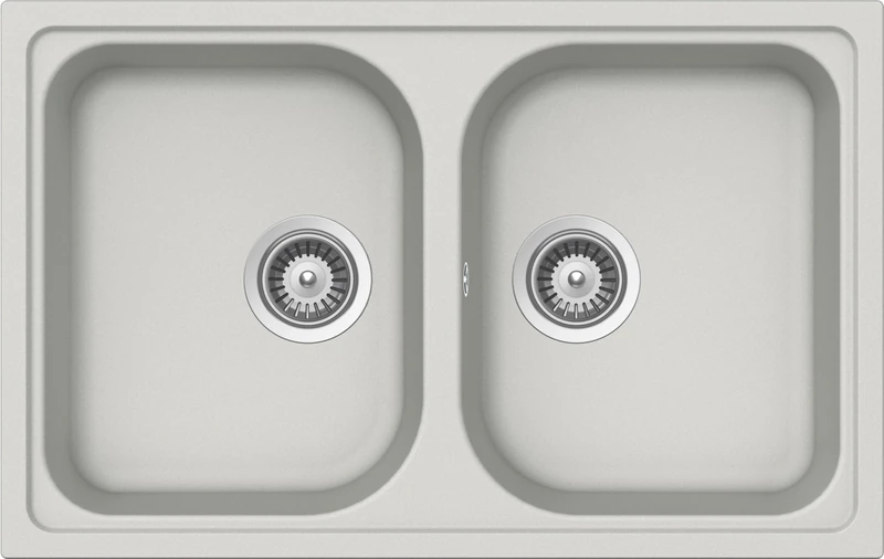 SCHOCK | Lithos 2 Bowl Small Sink, Cristalite® Material, New Alumina, 790 x 500 mm