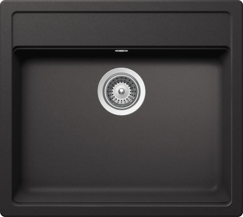 SCHOCK | Nemo 1 Bowl Kitchen Sink, Cristalite® Material, Absolute Black, 570 x 510 mm - Image 1