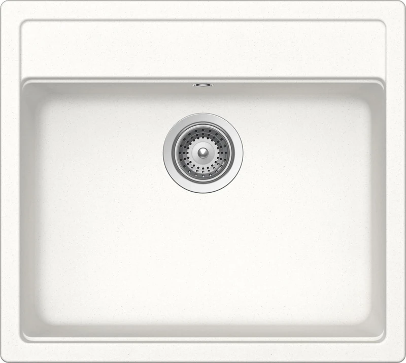 SCHOCK | Nemo 1 Bowl Kitchen Sink, Cristalite® Material, Absolute White, 570 x 510 mm