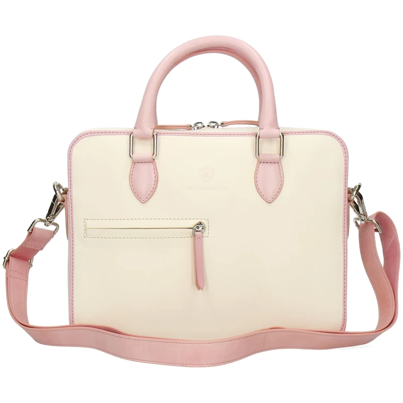 Melvin & Hamilton Vancouver Leather Handbag, White, Zentimeter - Image 1
