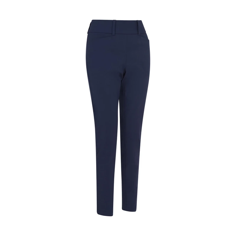 Callaway Ladies Golf Trousers - Chev Pull On Pants with Stretch for Women, Flat Front, Opti Dri Technology (Peacoat Blue)