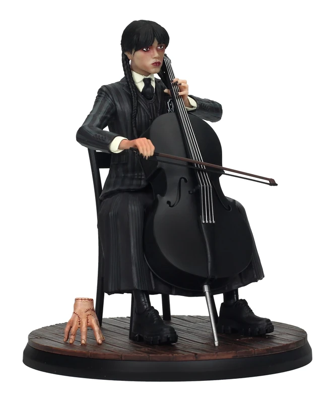 SD TOYS Wednesday Figurine with Cello 20 cm - Image 1