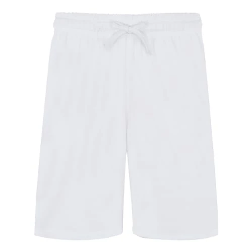 Vilebrequin, Terry Bermuda Shorts Solid, L, White