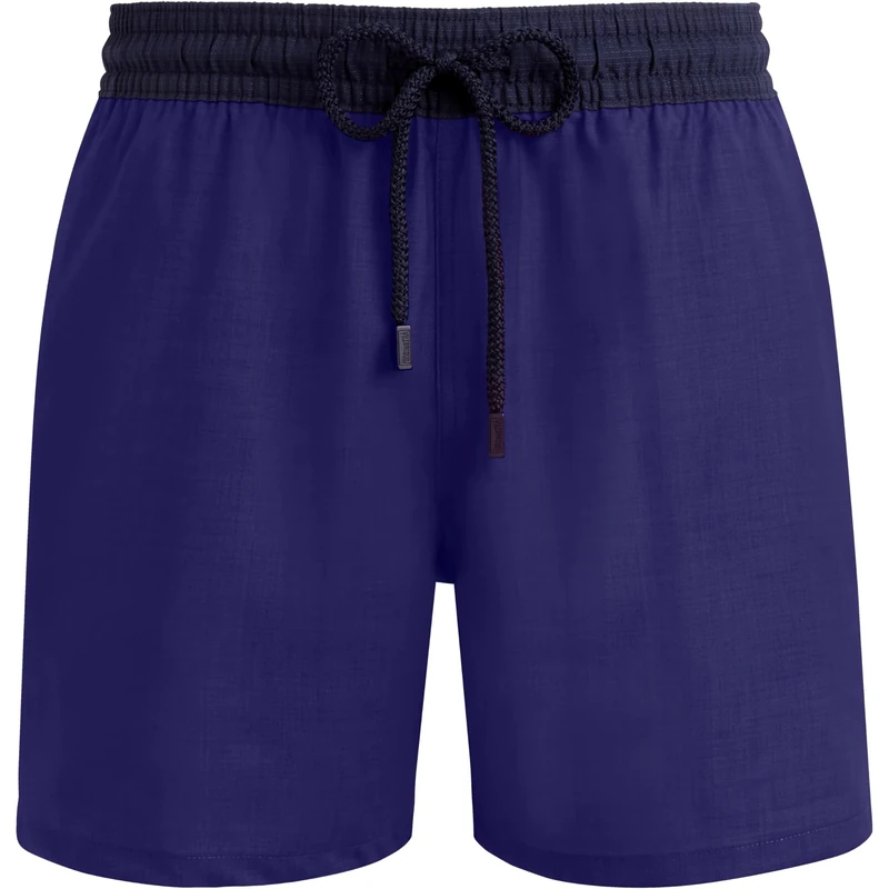 Vilebrequin, Wool Swim Shorts Super 120'S, Xxl, Purple Blue