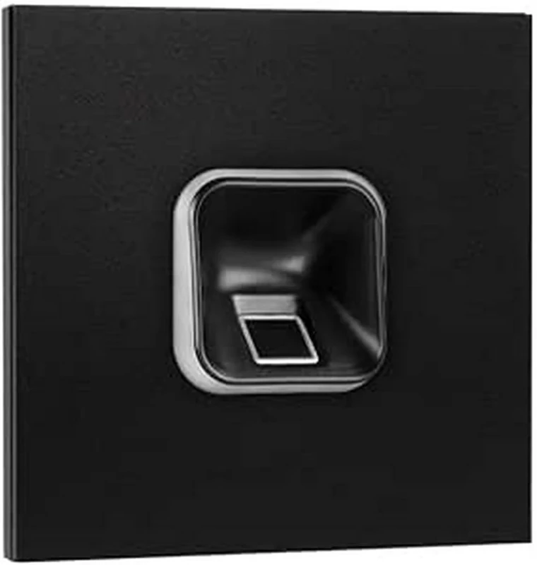 EKEY 204714 sLine fingerprint scanner set black for Gira 106 black matte