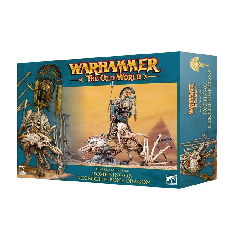 Games Workshop - Warhammer - The Old World: Tomb Kings of Khemri - Tomb King/Liche Priest on Necrolith Bone Dragon