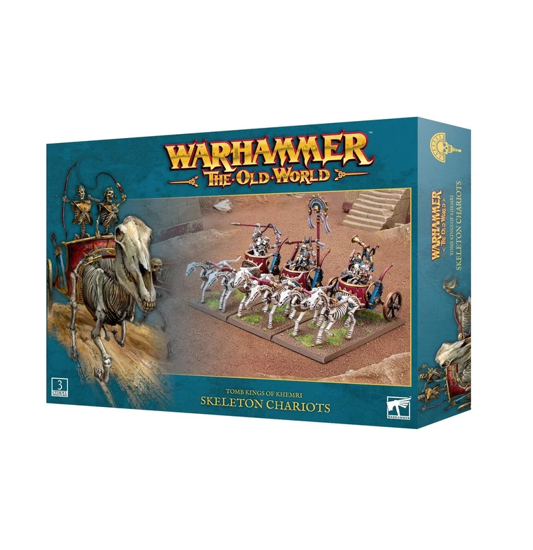Games Workshop - Warhammer - The Old World: Tomb Kings of Khemri - Skeleton Chariots, Black