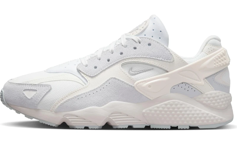 NIKE DZ3306 Air Huarache Runner Men Summit White/Metallic Silver-White UK 7