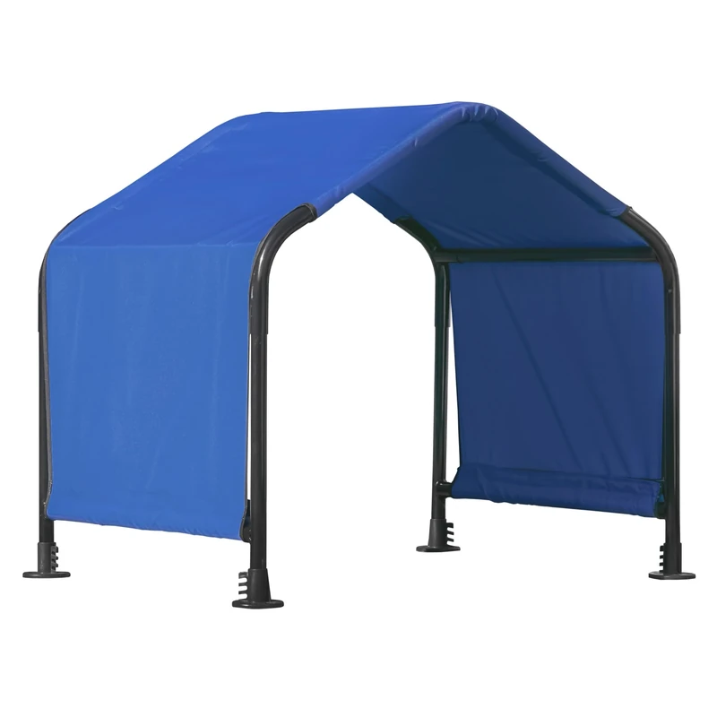 ShelterLogic 2.5' Outdoor Pet Shade, Versatile Pet Canopy Tent for Small-Breed Dogs, Cats, Small Animals and Livestock, Blue - Image 1
