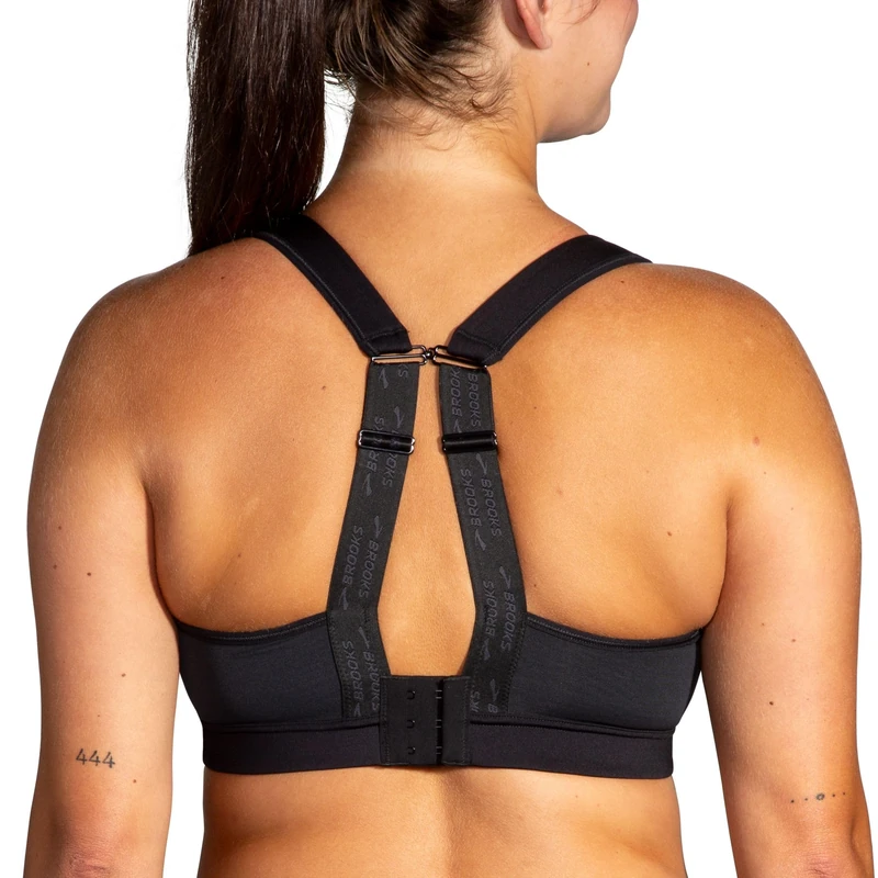 BROOKS 350089001 Drive Convertible Run Bra 2.0 Sports Bra Women's Black Size 0382D