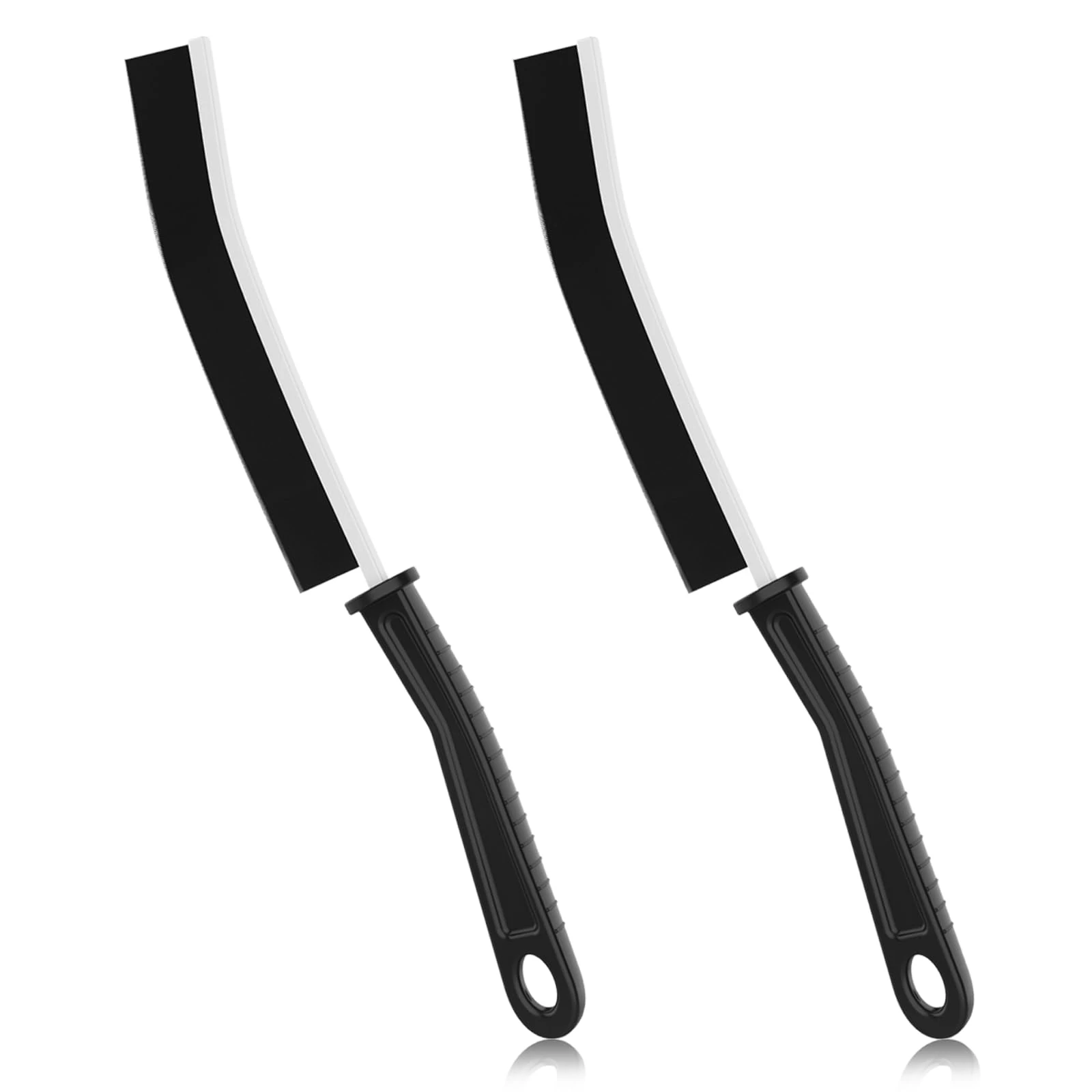 Crevice Cleaning Brush,2 Pcs Bathroom Crevice Gaps Cleaning Brush Groove Crevice Cleaning Tool for Narrow Corners in Home Kitchen Bathroom and Window Hard Bristle Crevice Cleaning Brush UK (2)