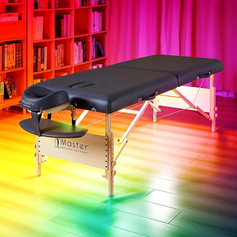 Master Massage Aurora RGB Ambient Lighting System for Massage Tables – Atmosphere Light, Multiple Colours LED Strips Create Relaxing Environment for Spa Salon Bed. Easy Install, Enchanting Decoration