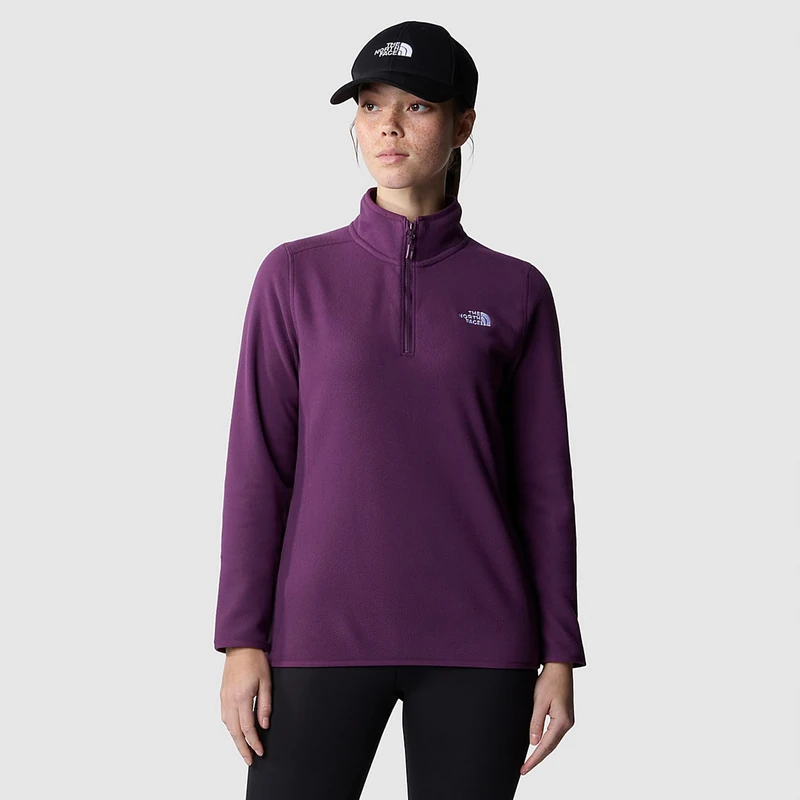 The North Face 100 Glacier Sweatshirt Black Currant Purple S