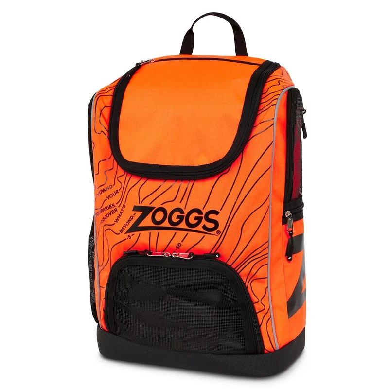 Zoggs Planet R-PET Backpack 33 Orange/Black - Image 1