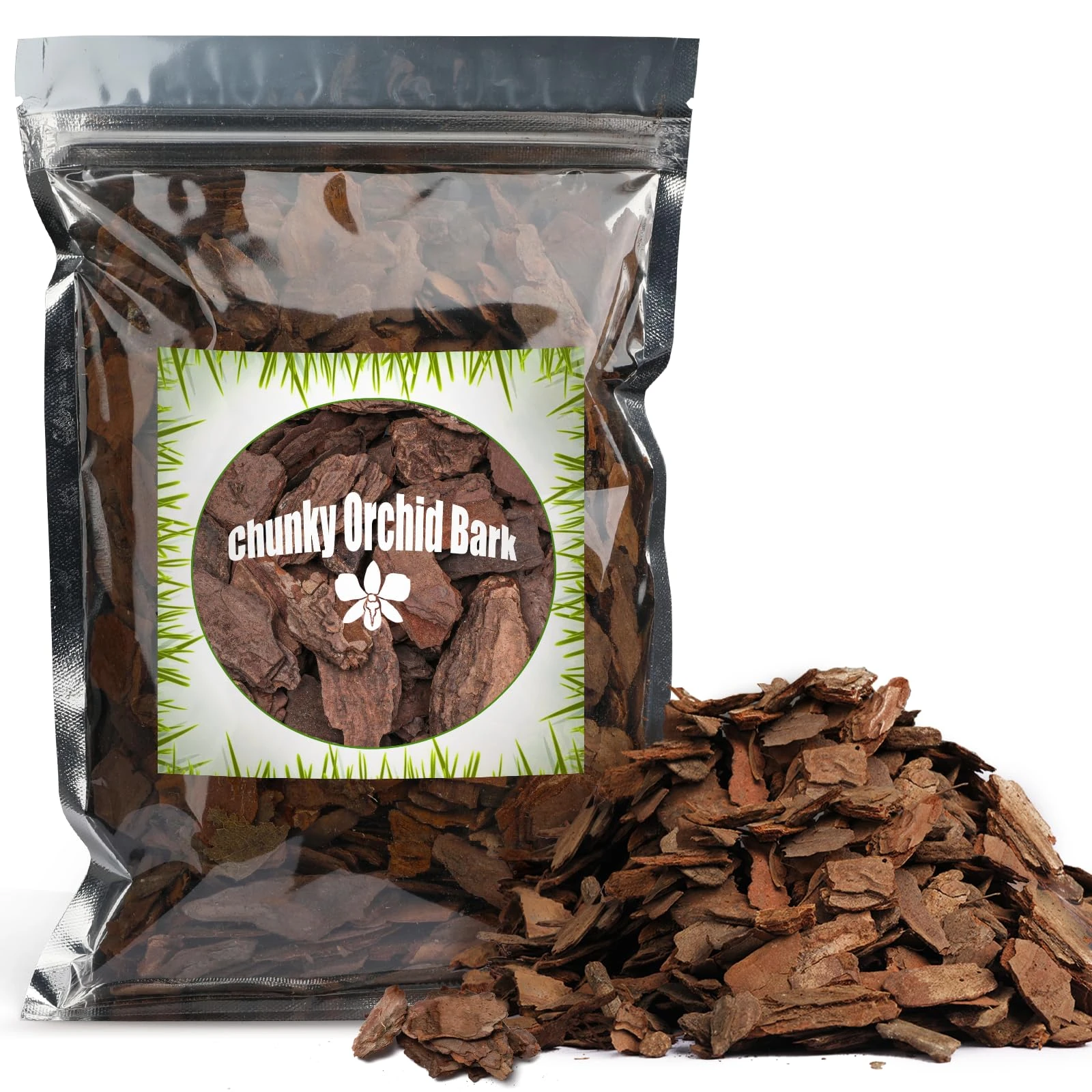 GOTVUGE Orchid Bark for Plants, Organic Pine Bark for Proper Root Development, 1L Medium (12-18mm)