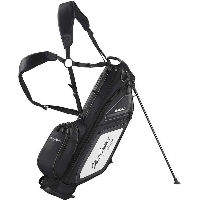 MacGregor Principal 7" Golf Stand Bag with 5 Pockets and Shoulder Strap, Black