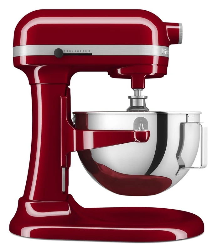 KitchenAid 375 W Heavy Duty Stand Mixer 5.2 Litre, Empire Red, 11 Speed, Planetary Cake Mixer with Bowl Lift, Soft Start, Size: 419 x 287 x 372 mm - Includes Beater, Whisk, & Dough Hook, HW779