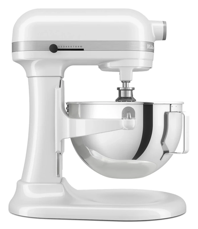KitchenAid 375 W Heavy Duty Stand Mixer 5.2 Litre, White, 11 Speed, Planetary Cake Mixer with Bowl Lift, Soft Start, Size: 419 x 287 x 372 mm - Includes Beater, Whisk, & Dough Hook, HW778