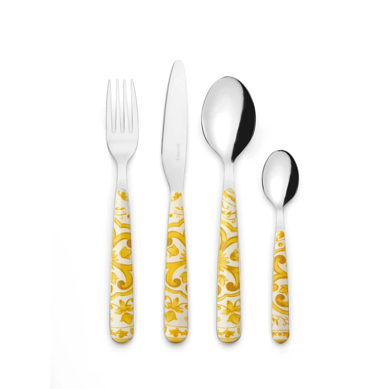 Guzzini - Blues Set of 24 Cutlery - Amber Yellow - 281945151