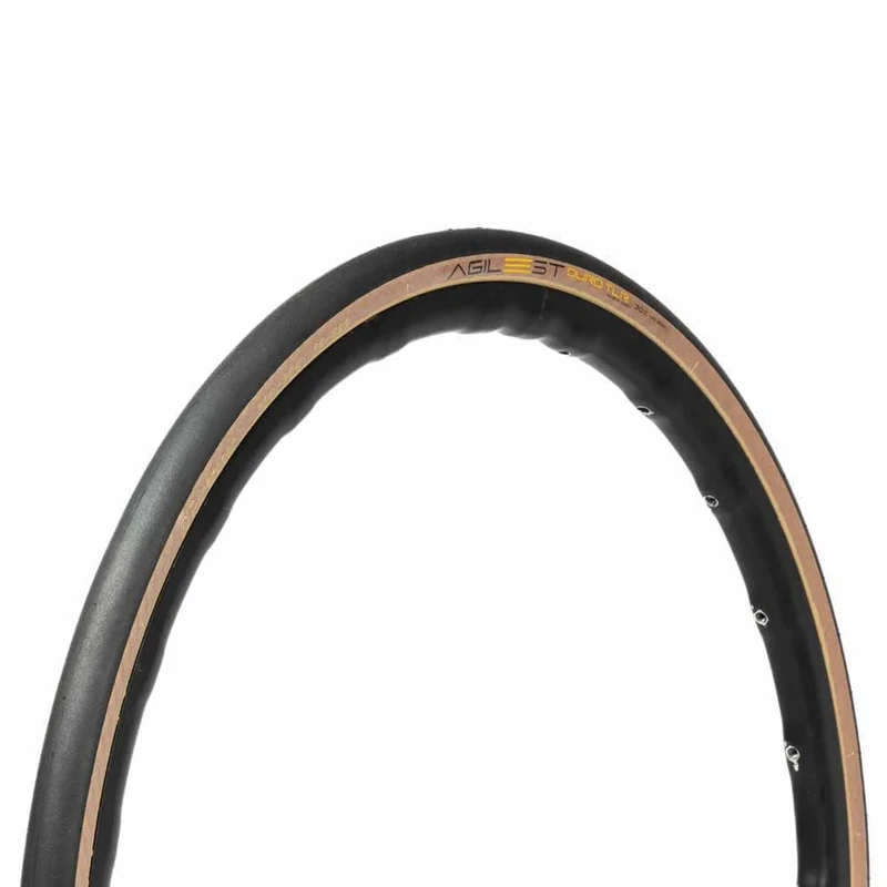 Panaracer Agilest Duro Tlr - Tubeless Ready - Increased Puncture Protection - High Grip, Low Resistance, High Performance Road Tyre - 700 X 28C Black/Amber