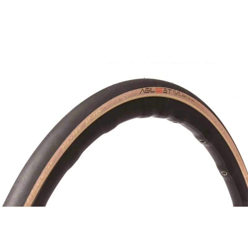 Panaracer Agilest Tlr Folding Tyre - Tubeless Ready - Easy Installation - High Grip, Low Resistance, High Performance Road Tyre - 700 X 32C Black/Amber