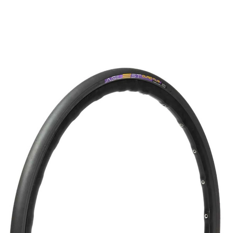 Panaracer Agilest Duro Tlr - Tubeless Ready - Increased Puncture Protection - High Grip, Low Resistance, High Performance Road Tyre - 700 X 25C Black/Black