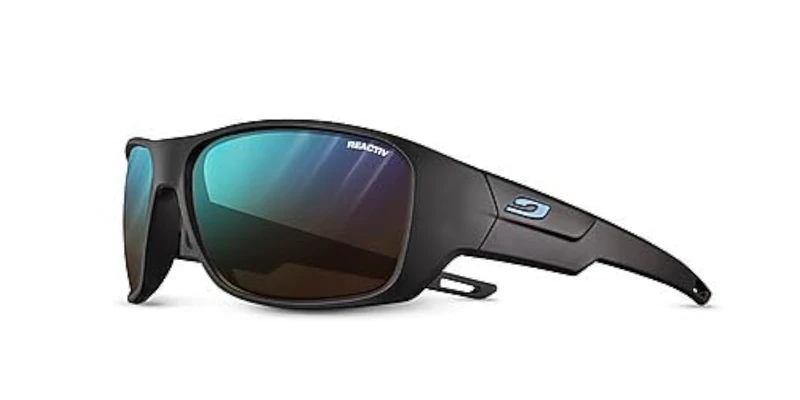 Julbo Sunglasses - SHIELD M - Men - Translucent Black/Light Blue/Pink - Category 4