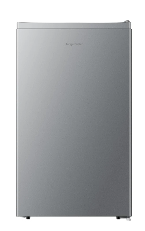 Fridgemaster MUR4894ES 82 Litre Freestanding 48cm Wide Under Counter Fridge - Silver - E Rating - Image 1