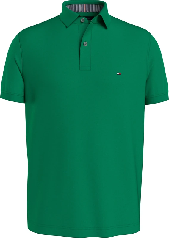 Tommy Hilfiger Men's Bt - 1985 Regular Polo -B Mw0mw36066 S/S Polo, Green (Olympic Green), XXL Tall - Image 1