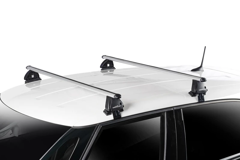 GREEN VALLEY 2 x Aluminium Roof Bars for Normal Roof Mounting, Ready to Use & Robust, Up to 75 kg, Easy One N°104