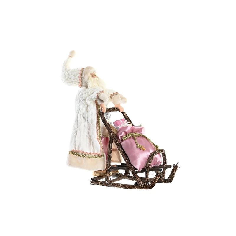 Figure Polyester Wood 42X22X50 Sled Pink