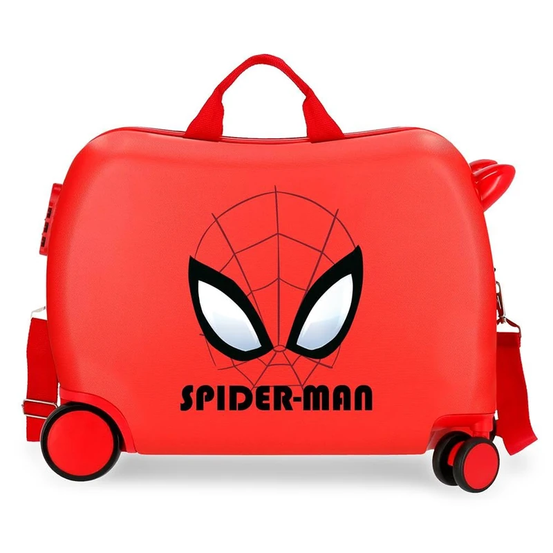 Marvel Joumma Spiderman Authentic Children's Suitcase Red 50 x 38 x 20 cm Hard ABS Combination Lock Side 38L 1.8 kg 2 Wheels Hand Luggage, red, Children's Suitcase